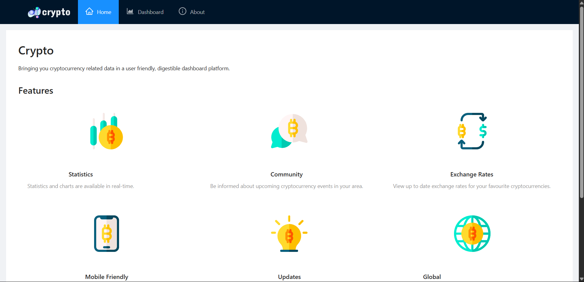 Crypto website preview image