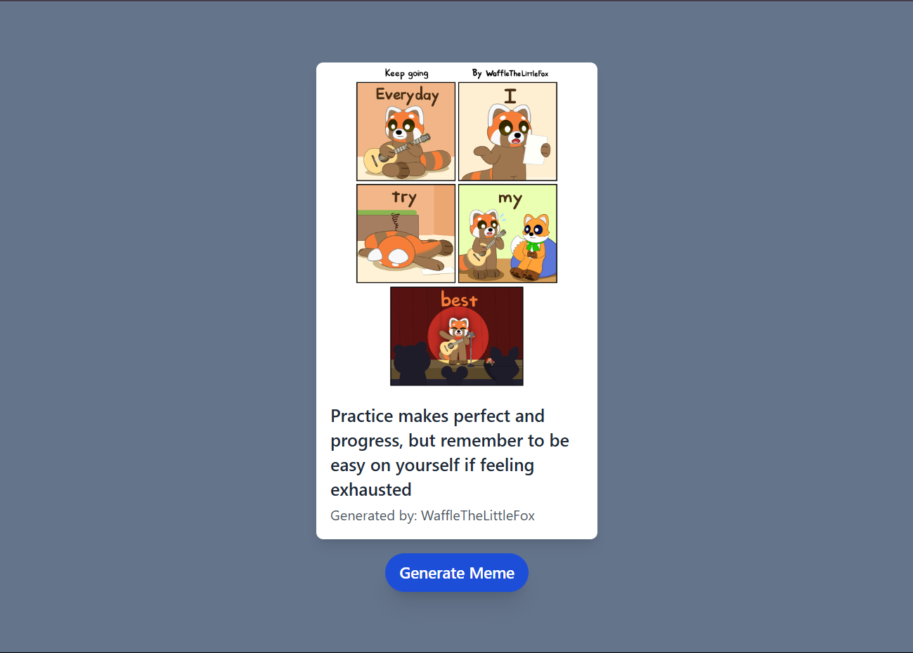 Meme-Generator website preview image